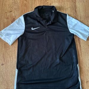 Nike Kid’s Polo Shirt in Black and White